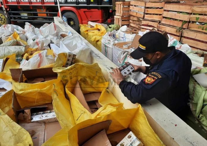 Bea Cukai Jateng Amankan 720 Ribu Rokok SKM Ilegal