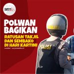 News Grafis : Polwan Bagikan Ratusan Takjil - Suryamedia.id