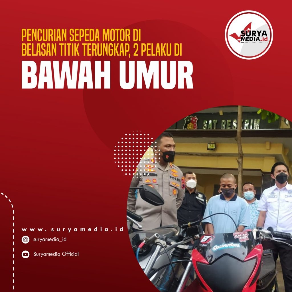 Pencurian Sepeda Motor di Belasan Titik Terungkap, 2 Pelaku di Bawah Umur