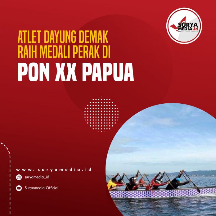 Atlet Dayung Demak Raih Medali Perak di PON XX Papua