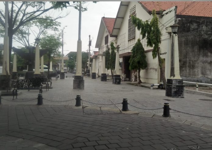 Bebas Kendaraan, Beberapa Titik Kota Lama Semarang Ditutup
