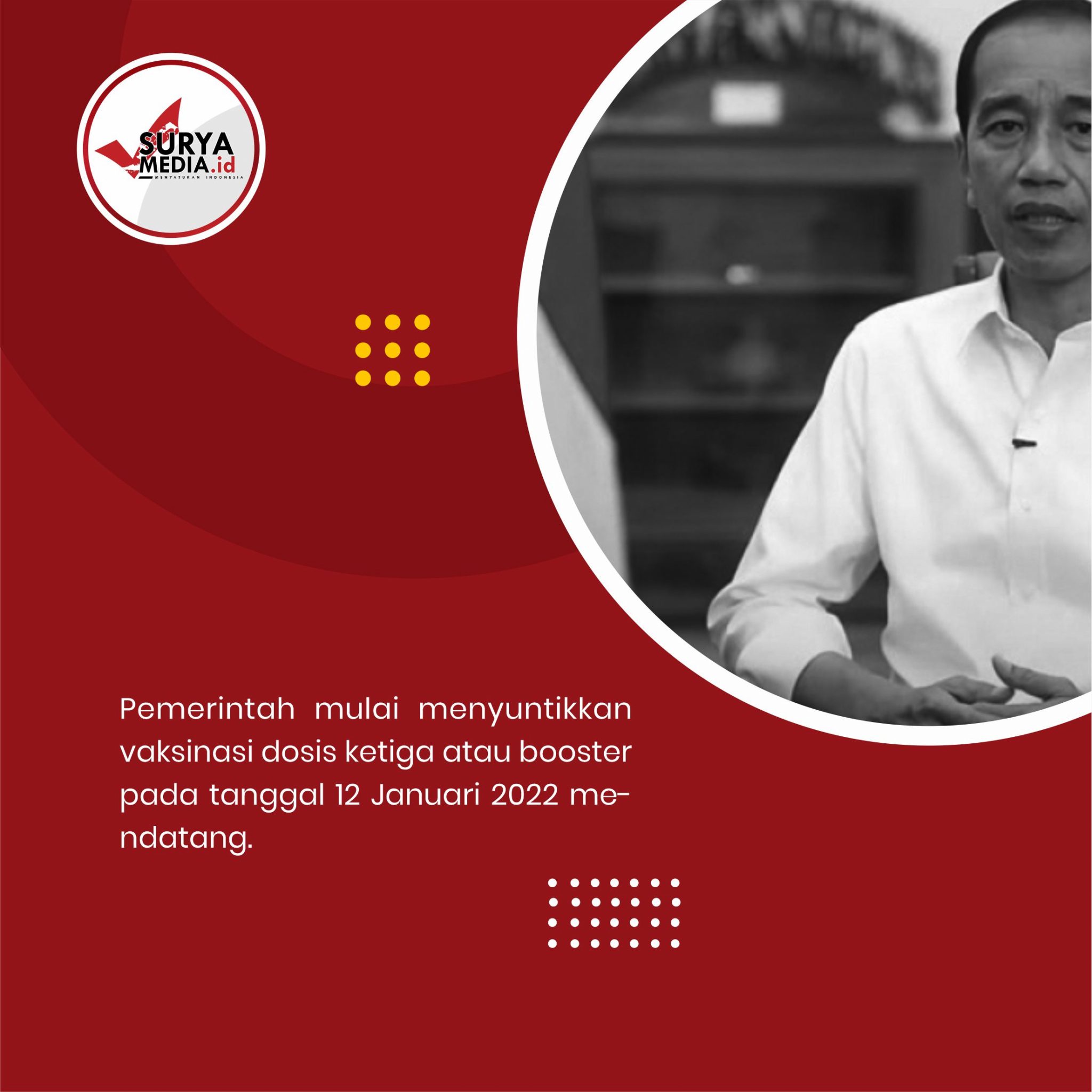 Jokowi demi keselamatan masyarakat, vaksin dosis ketiga gratis