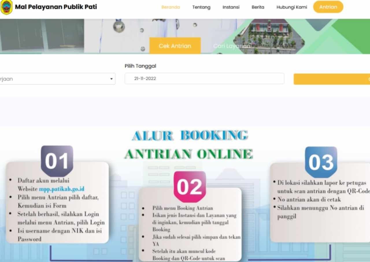 Begini Alur Booking Pendaftaran Online di MPP Pati - Suryamedia.id